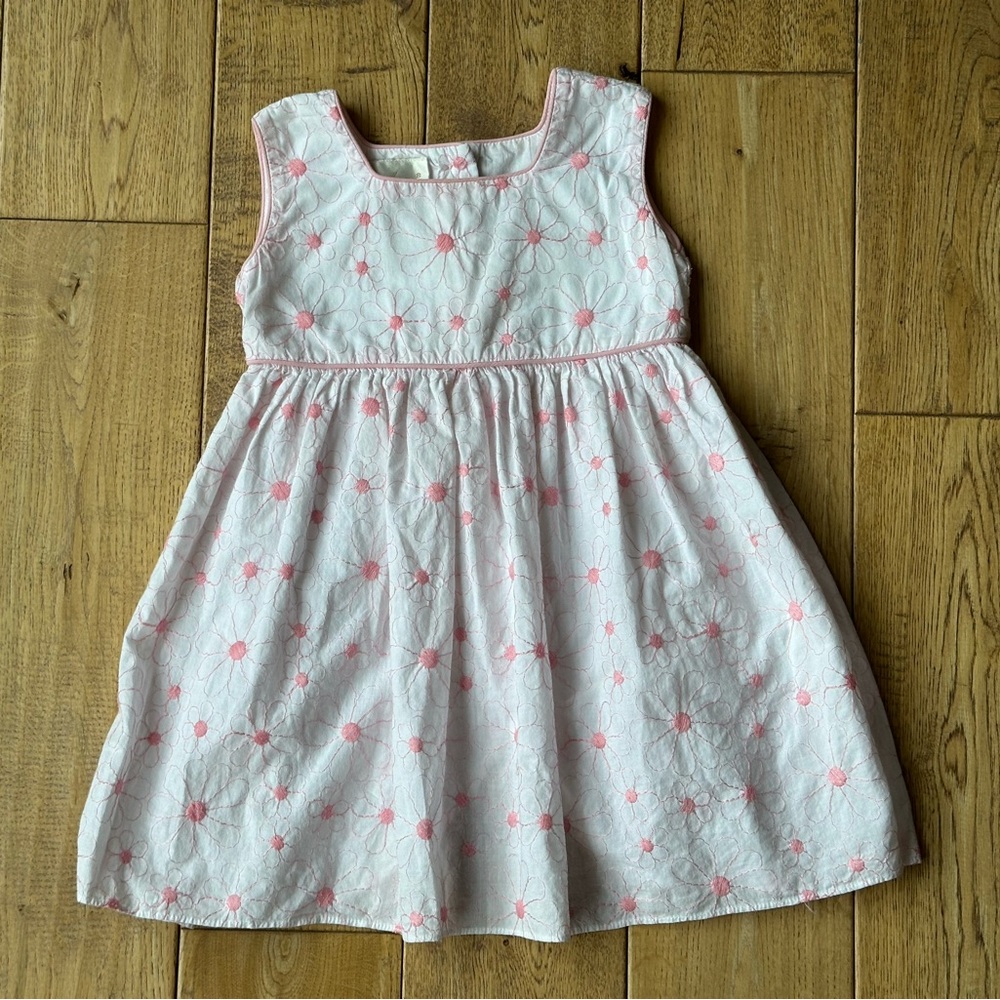 Strasburg Sleeveless Pink Embroidered Flowers Dress size 2